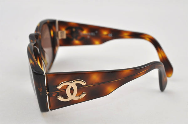 Authentic CHANEL Vintage Sunglasses CoCo Mark Plastic 01451 Brown Junk 4871I