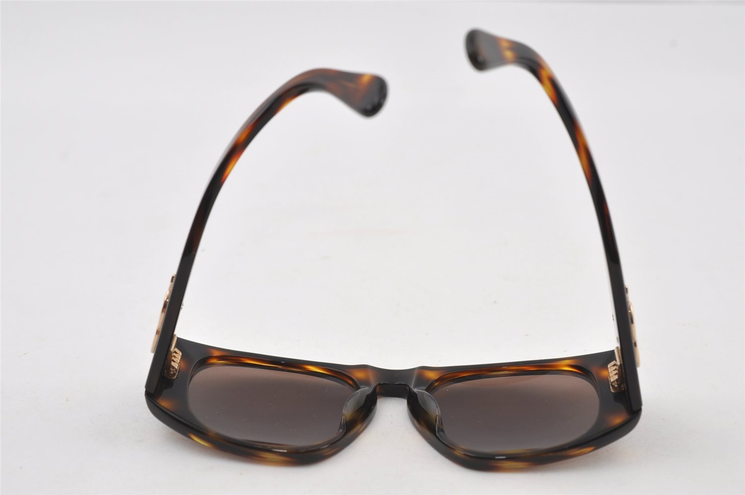 Authentic CHANEL Vintage Sunglasses CoCo Mark Plastic 01451 Brown Junk 4871I