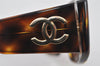 Authentic CHANEL Vintage Sunglasses CoCo Mark Plastic 01451 Brown Junk 4871I