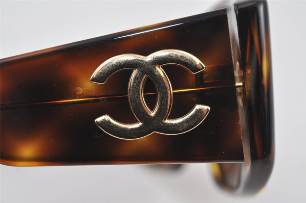 Authentic CHANEL Vintage Sunglasses CoCo Mark Plastic 01451 Brown Junk 4871I