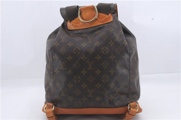 Authentic Louis Vuitton Monogram Montsouris GM Backpack M51135 LV 4873D
