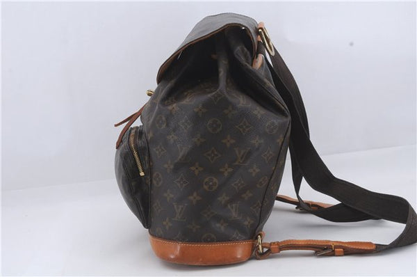 Authentic Louis Vuitton Monogram Montsouris GM Backpack M51135 LV 4873D