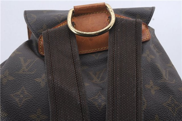 Authentic Louis Vuitton Monogram Montsouris GM Backpack M51135 LV 4873D