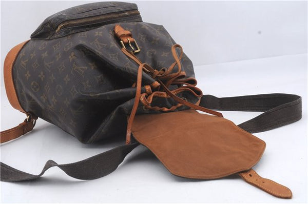 Authentic Louis Vuitton Monogram Montsouris GM Backpack M51135 LV 4873D