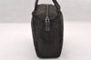 Authentic FENDI Vintage Zucchino Hand Bag Purse Canvas Leather Brown 4873I