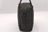 Authentic FENDI Vintage Zucchino Hand Bag Purse Canvas Leather Brown 4873I