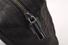 Authentic FENDI Vintage Zucchino Hand Bag Purse Canvas Leather Brown 4873I