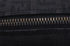 Authentic FENDI Vintage Zucchino Hand Bag Purse Canvas Leather Brown 4873I