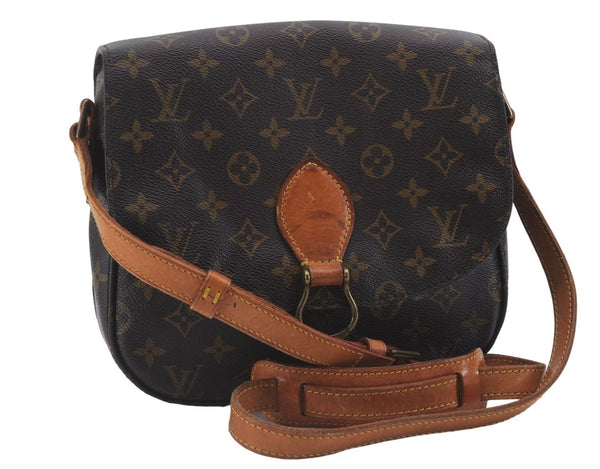 Auth Louis Vuitton Monogram Saint Cloud GM Shoulder Cross Bag M51242 LV 4875D