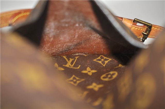 Auth Louis Vuitton Monogram Saint Cloud GM Shoulder Cross Bag M51242 LV 4875D