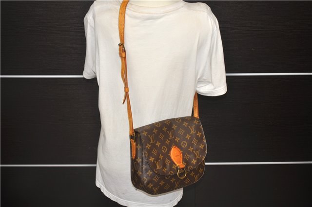 Auth Louis Vuitton Monogram Saint Cloud GM Shoulder Cross Bag M51242 LV 4875D