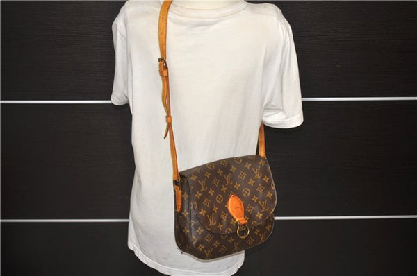 Auth Louis Vuitton Monogram Saint Cloud GM Shoulder Cross Bag M51242 LV 4875D