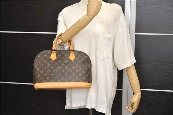 Authentic Louis Vuitton Monogram Alma Hand Bag Purse M51130 LV 4875E
