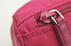 Authentic PRADA Vintage Nylon Tessuto Saffiano Leather Pouch Purse Pink 4875I