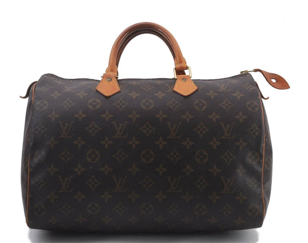 Authentic LOUIS VUITTON Monogram Speedy 35 Hand Bag M41524 LV 4876C