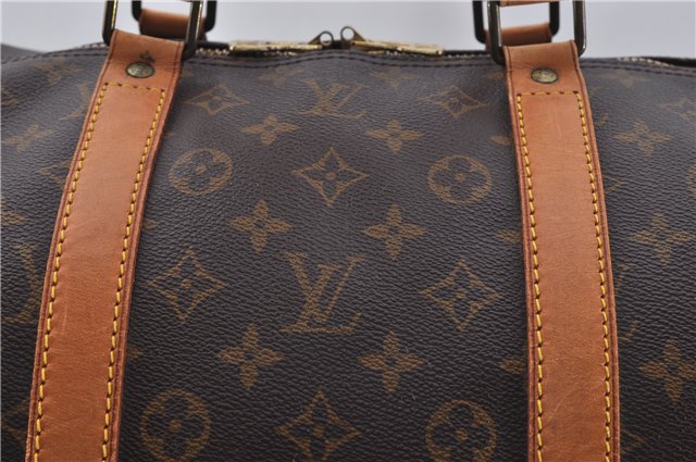 Authentic Louis Vuitton Monogram Keepall 55 Travel Boston Bag M41424 LV 4877E