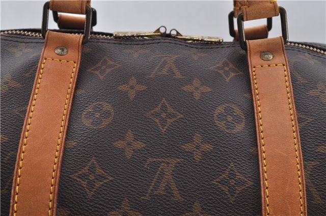 Authentic Louis Vuitton Monogram Keepall 55 Travel Boston Bag M41424 LV 4877E