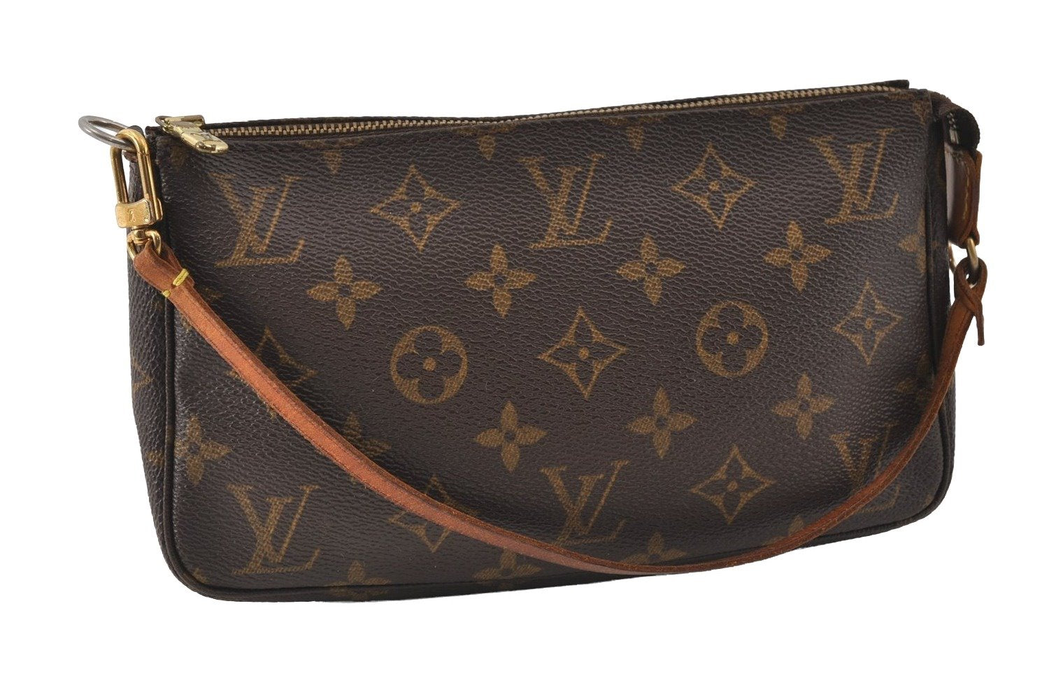 Authentic Louis Vuitton Monogram Pochette Accessoires Pouch M51980 LV 4877I