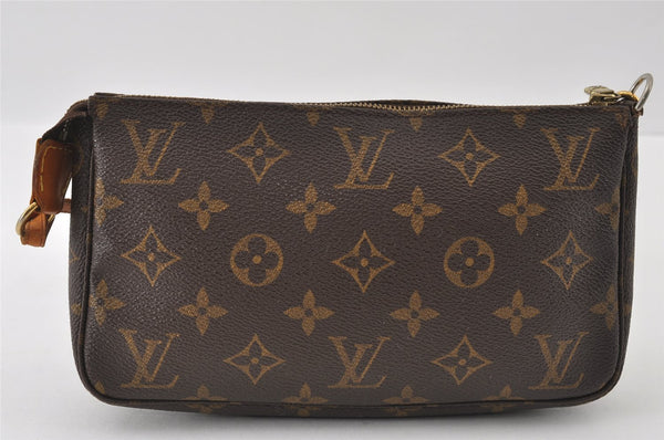 Authentic Louis Vuitton Monogram Pochette Accessoires Pouch M51980 LV 4877I