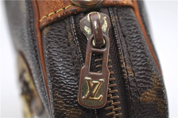 Auth Louis Vuitton Monogram Marly Dragonne GM Clutch Hand Bag M51825 LV 4878D