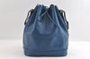 Authentic Louis Vuitton Epi Noe Shoulder Drawstring Bag Blue M44005 LV 4878I