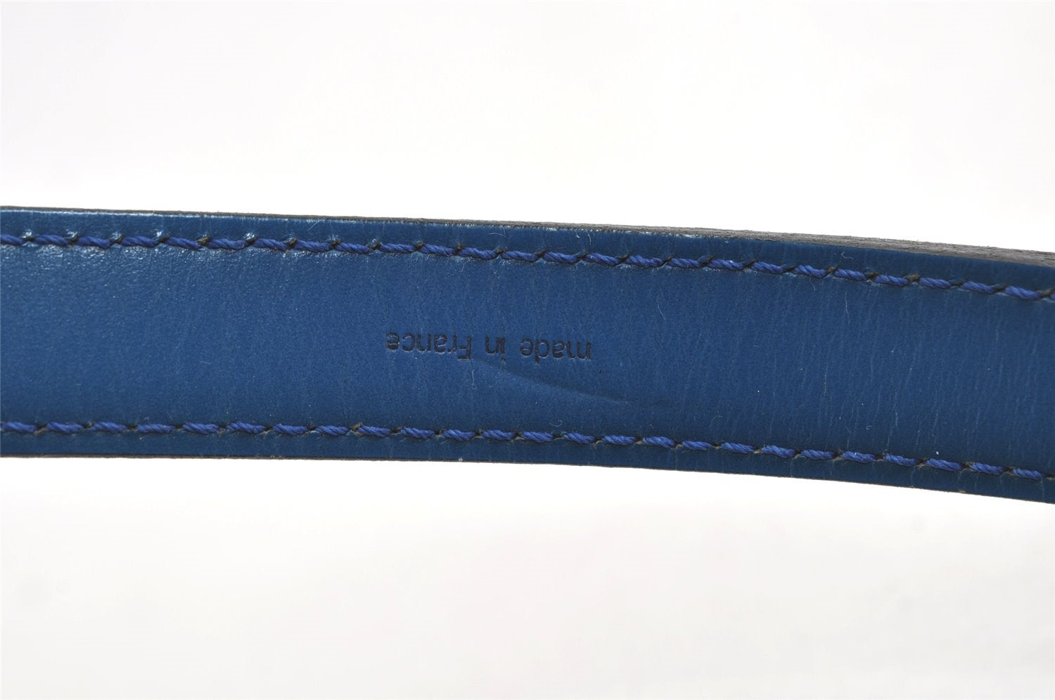 Authentic Louis Vuitton Epi Noe Shoulder Drawstring Bag Blue M44005 LV 4878I