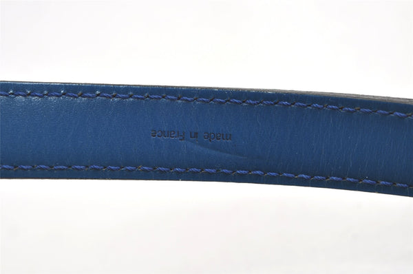 Authentic Louis Vuitton Epi Noe Shoulder Drawstring Bag Blue M44005 LV 4878I