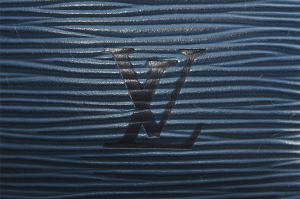 Authentic Louis Vuitton Epi Noe Shoulder Drawstring Bag Blue M44005 LV 4878I