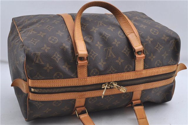 Authentic Louis Vuitton Monogram Sac Souple 35 Hand Boston Bag M41626 LV 4879D