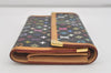 Louis Vuitton Monogram Multicolor Porte Tresor International Wallet Black 4880I