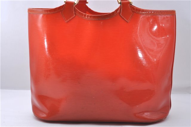 Auth Louis Vuitton Epi Plage Lagoon Bay Tote Bag Clear Orange M92264 LV 4881D