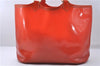 Auth Louis Vuitton Epi Plage Lagoon Bay Tote Bag Clear Orange M92264 LV 4881D