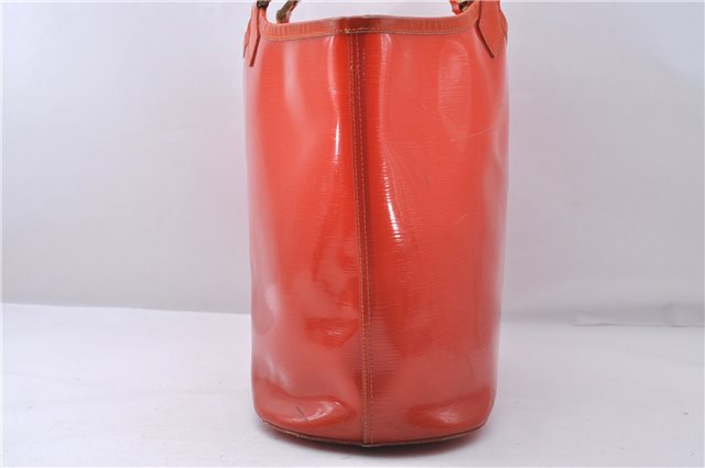 Auth Louis Vuitton Epi Plage Lagoon Bay Tote Bag Clear Orange M92264 LV 4881D