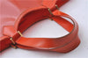 Auth Louis Vuitton Epi Plage Lagoon Bay Tote Bag Clear Orange M92264 LV 4881D