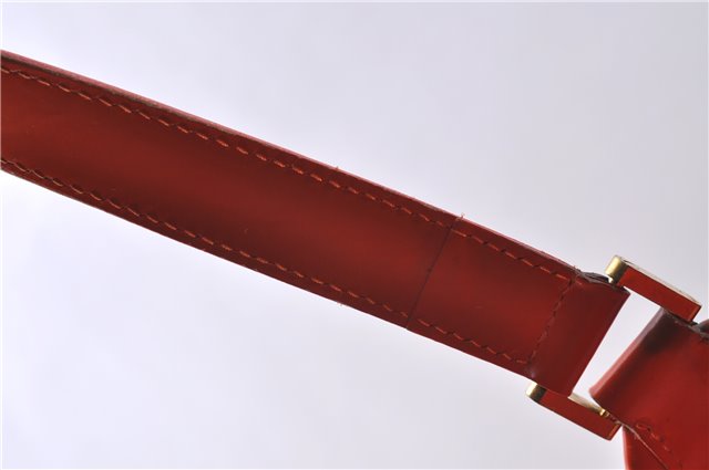 Auth Louis Vuitton Epi Plage Lagoon Bay Tote Bag Clear Orange M92264 LV 4881D