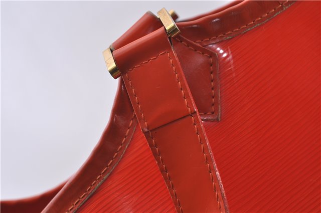 Auth Louis Vuitton Epi Plage Lagoon Bay Tote Bag Clear Orange M92264 LV 4881D