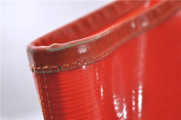 Auth Louis Vuitton Epi Plage Lagoon Bay Tote Bag Clear Orange M92264 LV 4881D