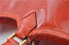 Auth Louis Vuitton Epi Plage Lagoon Bay Tote Bag Clear Orange M92264 LV 4881D
