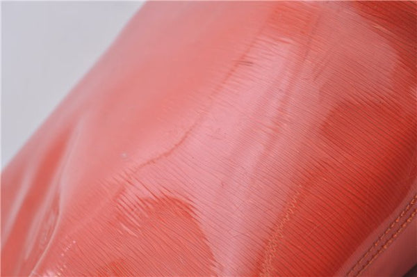 Auth Louis Vuitton Epi Plage Lagoon Bay Tote Bag Clear Orange M92264 LV 4881D