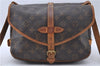 Auth Louis Vuitton Monogram Saumur 30 Shoulder Cross Body Bag M42256 LV 4882D