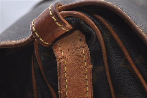 Auth Louis Vuitton Monogram Saumur 30 Shoulder Cross Body Bag M42256 LV 4882D