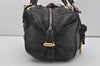 Authentic Chloe Paddington Vintage Leather Shoulder Hand Bag Purse Black 4882I