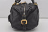 Authentic Chloe Paddington Vintage Leather Shoulder Hand Bag Purse Black 4882I