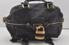 Authentic Chloe Paddington Vintage Leather Shoulder Hand Bag Purse Black 4882I