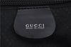 Authentic GUCCI Hand Travel Bag Canvas Leather Black 4883D