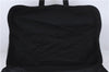 Authentic GUCCI Hand Travel Bag Canvas Leather Black 4883D