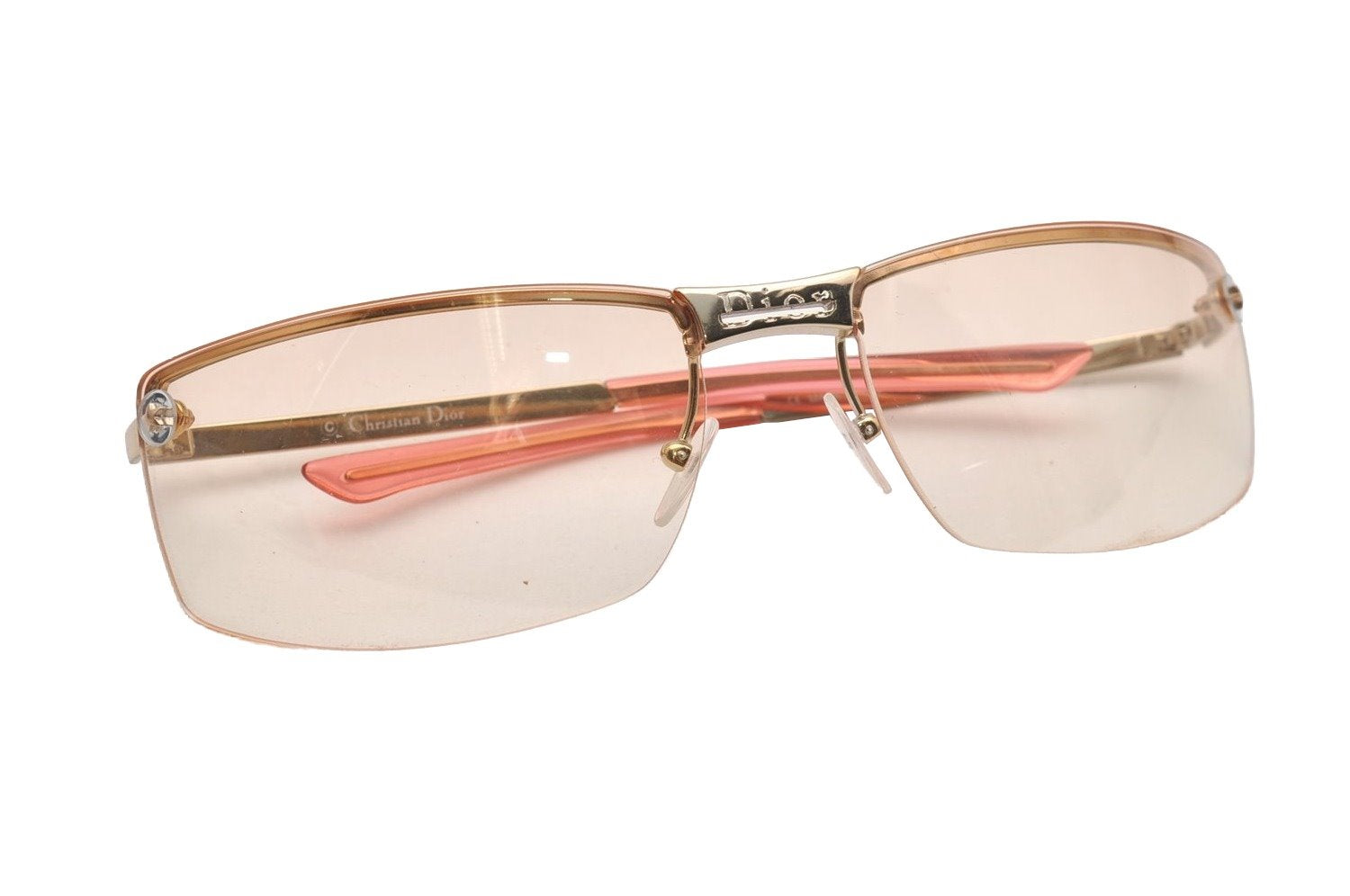 Authentic Christian Dior Vintage Sunglasses Titanium 3YGIJ Pink CD 4884I