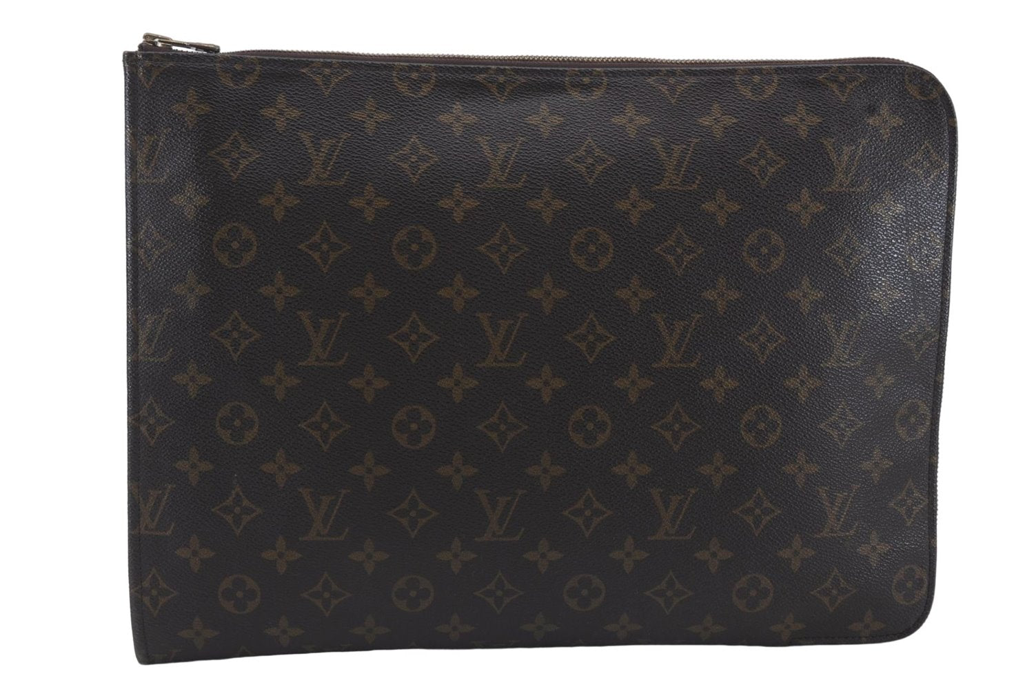 Authentic Louis Vuitton Monogram Poche Documents Document Case M53400 LV 4887D