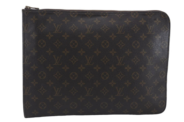 Authentic Louis Vuitton Monogram Poche Documents Document Case M53400 LV 4887D