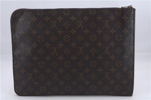 Authentic Louis Vuitton Monogram Poche Documents Document Case M53400 LV 4887D